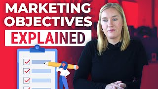 Marketing Objectives Explained  10 Examples [upl. by Aliemaj658]