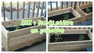 DIY  jardinière en palette [upl. by Ettigirb524]