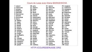 Apprendre le russe 100 mots de base [upl. by Massie757]