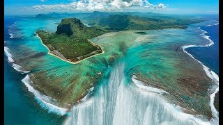 Mauritius Underwater Waterfall 1H KozyLeMorne [upl. by Euqnom]