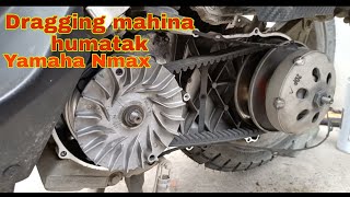 DRAGGING REPLACE DRIVE BELT YAMAHA NMAX [upl. by Jenesia]