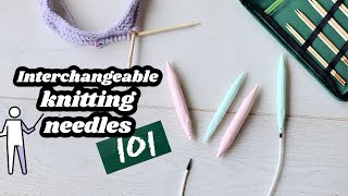 Interchangeable Knitting Needles 101 \\ n00b friendly everything beginners should know 😊 [upl. by Josey]