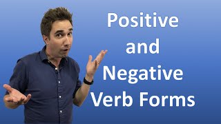 ESL  Positive and Negative Verb Forms [upl. by Ifill]