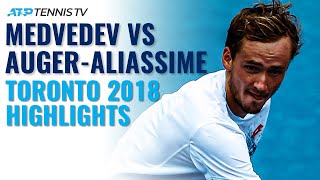 Daniil Medvedev vs Felix AugerAliassime  Toronto 2018 Extended Highlights [upl. by Ellenig933]