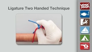 Surgical Ligature Two Handed Technique [upl. by Tiana]