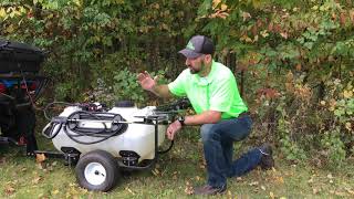 Workhorse Sprayers Pull Behind Trailer Sprayer With Boom Review [upl. by Pizor548]