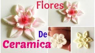 Flores de Cerámica en Frío 2 Ideas Fáciles [upl. by Retsae]