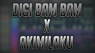 DIGI BAM BAM X AKIMILAKU Remix By DJ USUP [upl. by Luamaj]