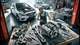 MercedesBenz Kettenspanner erneuern  Schritt für Schritt Anleitung [upl. by Aisetra745]