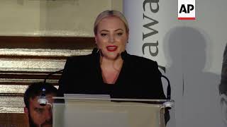 Meghan McCain receives human rights award on behalf of her late father John [upl. by Yram]