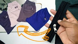 BOLSILLO con CIERRE para PANTALON JOGGER  Tips De Confección [upl. by Simetra]