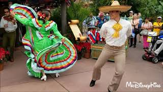 Beautiful Holiday Folklorico Dancers Showcase Mexico at Epcot [upl. by Raynell952]