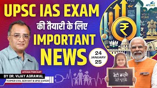 IMPORTANT NEWS FOR UPSC IAS EXAM  DR VIJAY AGRAWAL  UPSC CIVIL SERVICES  AFE IAS PODCAST [upl. by Terrence]