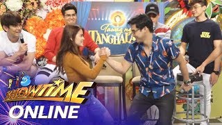 Its Showtime Online McCoy and Elisse doing the McLisse handshake [upl. by Asalocin421]