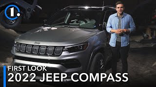 2022 Jeep Compass First Look UpClose Details [upl. by Sublett949]