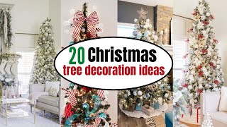 20 Christmas Tree Decoration Ideas  Christmas Tree Themes  Decorating [upl. by Anneliese]