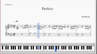 Ed Sheeran  Perfect  Piano Arrangement  Free Sheets [upl. by Ellemrac]