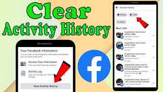 How to Clear Facebook Activity History  RemoveDeleteDisable Facebook Activity History  2021 [upl. by Einahpets498]