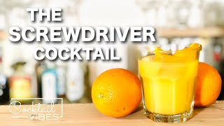 How To Make a SCREWDRIVER  1Minute Cocktail Recipes [upl. by Sue]