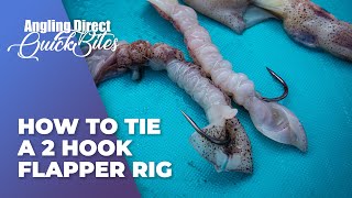 How To Tie A 2 Hook Flapper Rig – Sea Fishing Quickbite [upl. by Ruby]