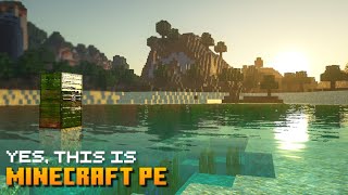 Most Realistic Minecraft PE Shaders Pack GLSL PE [upl. by Denny303]