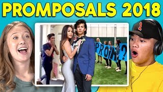 TEENS REACT TO PROMPOSALS 2018 [upl. by Warram]