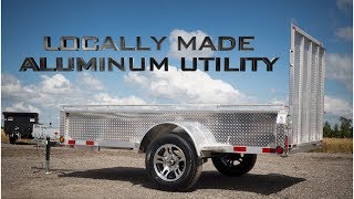 Mennonite Built Aluminum Utility  ACTION TRAILER SALES [upl. by Johnnie]