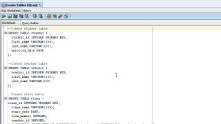How To Create and Populate Tables in SQL Developer [upl. by Mata]