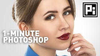 Skin Softening with Beautiful Texture  1Minute Photoshop Ep 4 [upl. by Wiener]