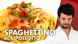 Spaghettoni al cipollotto ricetta stellata da provare [upl. by Wende]