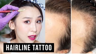 Hairline Microblading Tattoo [upl. by Noiztneb]