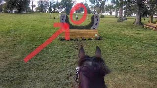 Helmet Cam Munson Slew Preliminary Horse Championship  2019 American Eventing Championships [upl. by Atikam]