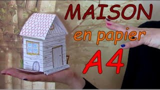 MAISON EN PAPIER facile [upl. by Eirelam]