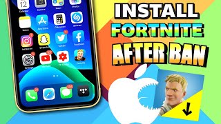 How To Get  Install Fortnite on iOS AFTER APPSTORE BAN  EASY NO JAILBREAK iPhone iPad iPod [upl. by Ardnoek]