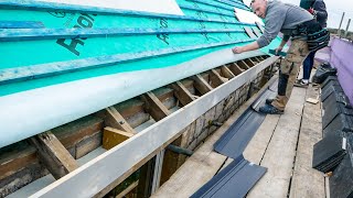 FINISHING THE EAVES  Timber Fascias amp Soffits [upl. by Eerot]