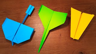 How To Make 5 EASY Paper Airplanes that FLY FAR  PPO [upl. by Emyaj]