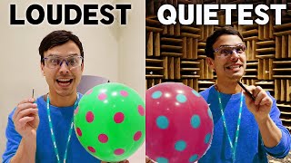 The LOUDEST vs QUIETEST Room In The World [upl. by Savina]