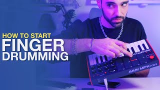 The MOST BASIC Finger Drumming Tutorial For Beginners With The Akai MPK Mini MK3 [upl. by Bolger748]