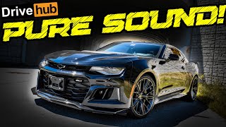 CAMARO ZL1  PURE SOUND StartUp Revs POV Accelerations amp Exhaust  DriveHub [upl. by Yblehs]