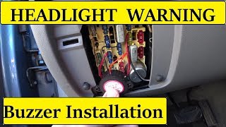 EASY Headlight reminder buzzer install DIY [upl. by Adaven506]