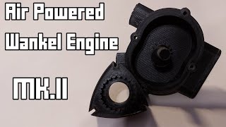 3D Air Powered Wankel Rotary Engine MkII Major Improvements [upl. by Rehtae]