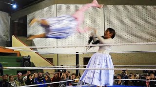 Cholita Wrestling in La Paz Bolivia [upl. by Mariette]