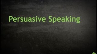 Persuasive Speaking Basics [upl. by Aicarg]