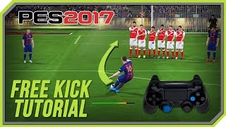 PES 2017 Free Kick Tutorial PS3 PS4 [upl. by Ahsino435]