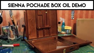 Sienna Pochade Box for Plein Air ✶ Unboxing amp Demo ✶ Beginner Oil Painting [upl. by Krystalle708]