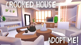 Adopt Me CROOKED HOUSE  Full House Speed Build and Tour [upl. by Imik]