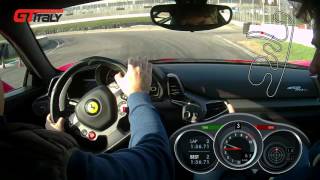 Motodromo Castelletto di Branduzzo Ferrari 458 Italia [upl. by Kcirdnekel675]