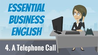 Essential Business English 4 — A Telephone Call [upl. by Nannerb]