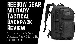 REEBOW GEAR Military Tactical Backpack Large Army 3 Day Assault Pack Molle Bag Backpacks Review [upl. by So]