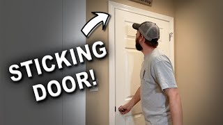 How to Fix a Sticking Door [upl. by Caundra92]